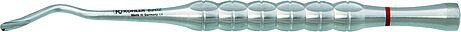 Luxating instrument MINVALUX, 3,5 mm, 16,5 cm,  bajonet shape, orange, TRINOVO