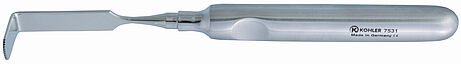 Apicectomy retractor, toothed 90° angled